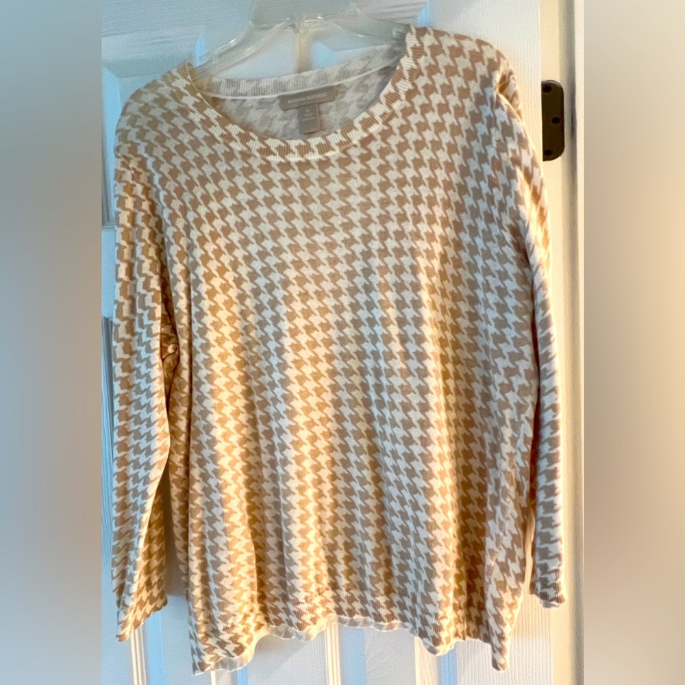 Banana Republic houndstooth crew neck sweater- XL